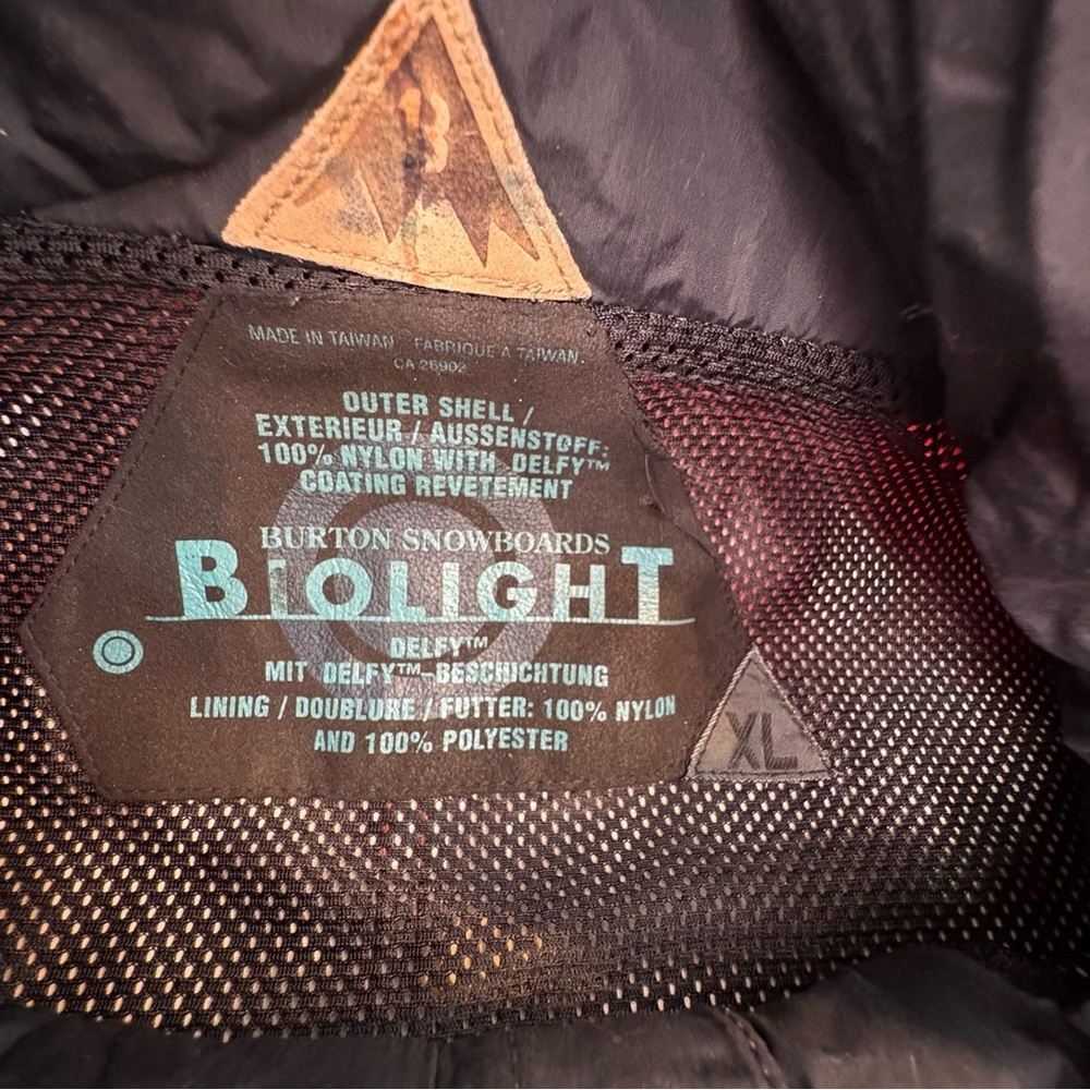 Vintage BURTON Biolite Men’s Pull Over Jacket Half-Zip Rust Size XL Mesh Lining - Picture 6 of 16
